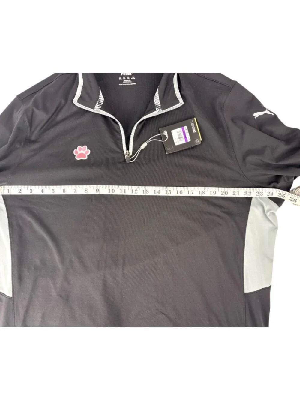 PUMA NWT Black Quarter-Zip Pullover DryCELL Men's Sporty Gorpcore Activewear